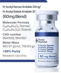 N-Acetyl Semax Amidate 30mg + N-Acetyl Selank Amidate 30mg Blend